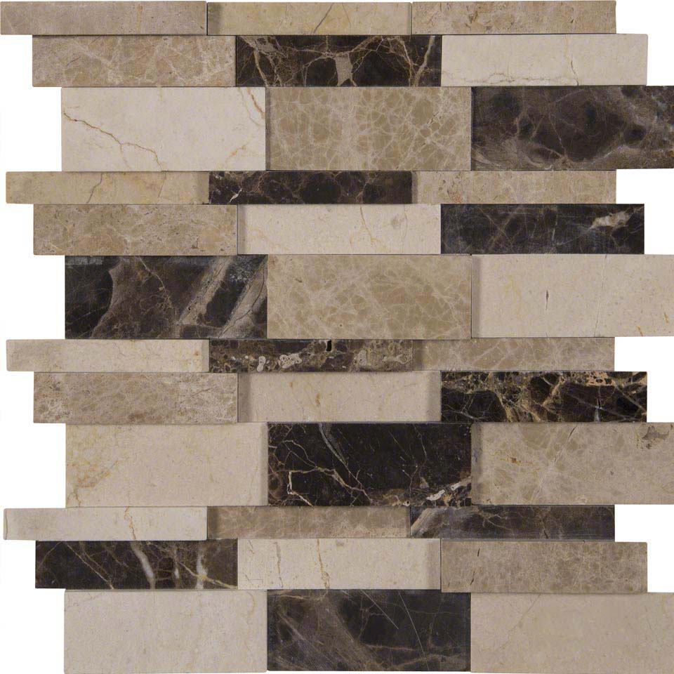 Asteria Blend Interlocking 3d Polished Pattern - Colonial Marble & Granite